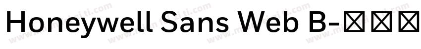 Honeywell Sans Web B字体转换
